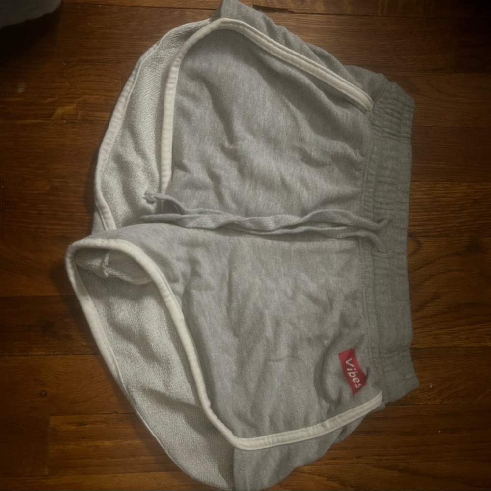 Grey athletic shorts
